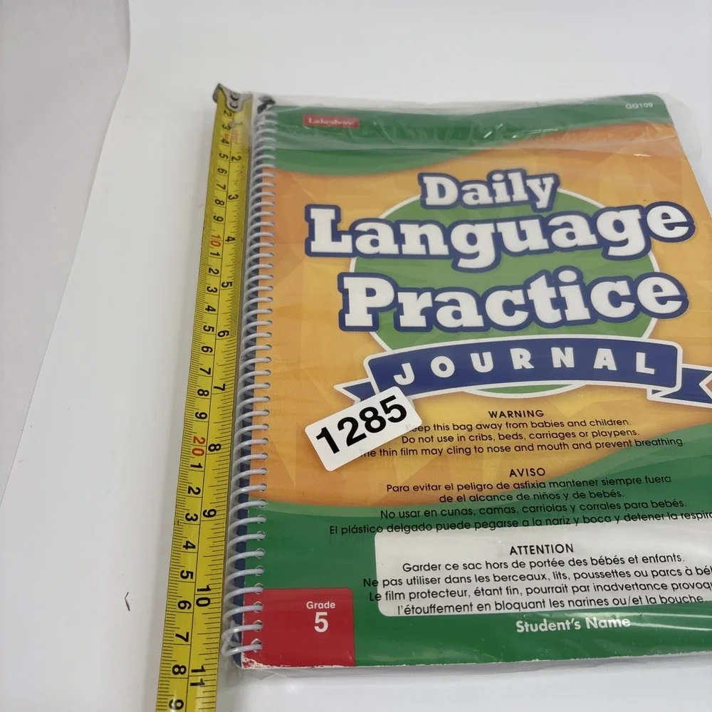 2 Set Of Daily  Math & Language‎ Practice Journals Grades 5, Unused